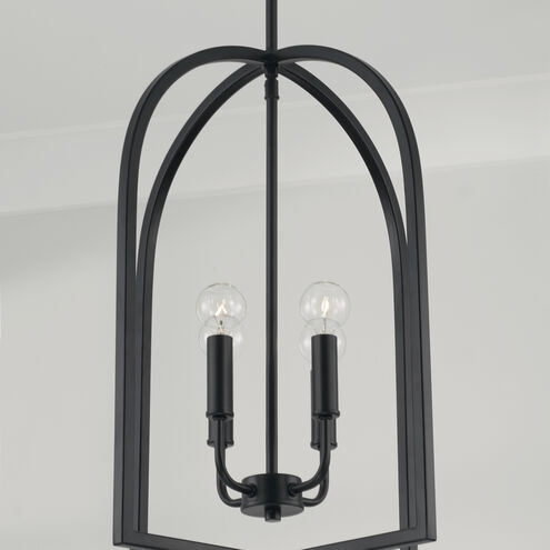Lawson 4 Light 16 inch Matte Black Foyer Ceiling Light