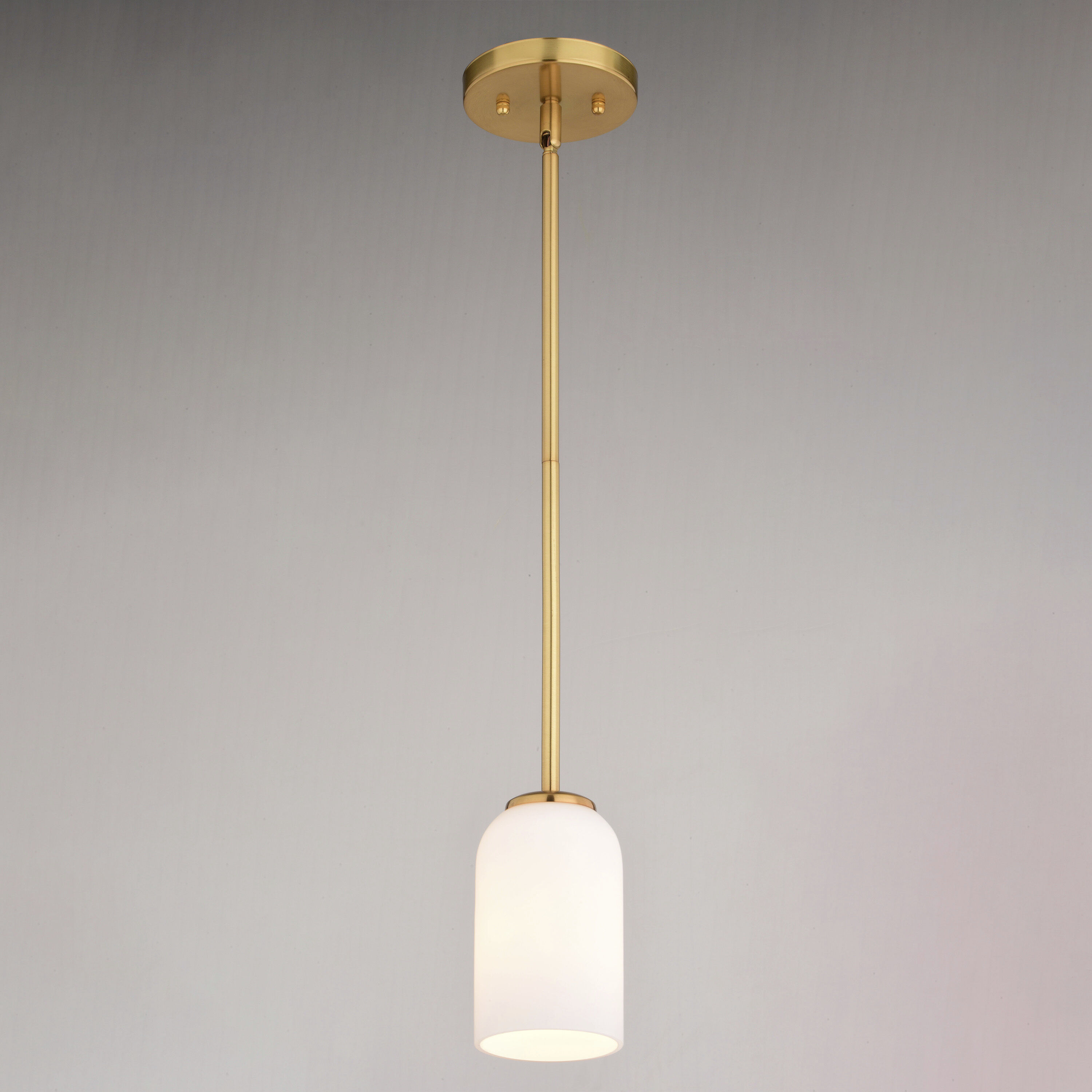 Shelby LED 5.25 inch Natural Brass Mini Pendant Ceiling Light
