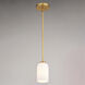 Shelby LED 5.25 inch Natural Brass Mini Pendant Ceiling Light