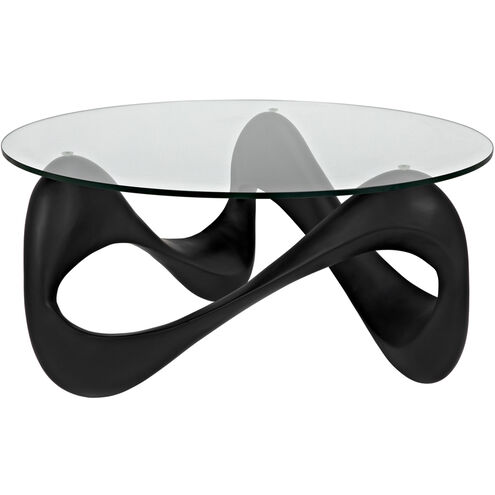 Orion 35.5 X 35.5 inch Black Coffee Table