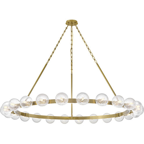 Coco 24 Light 59.75 inch Lacquered Brass Chandelier Ceiling Light