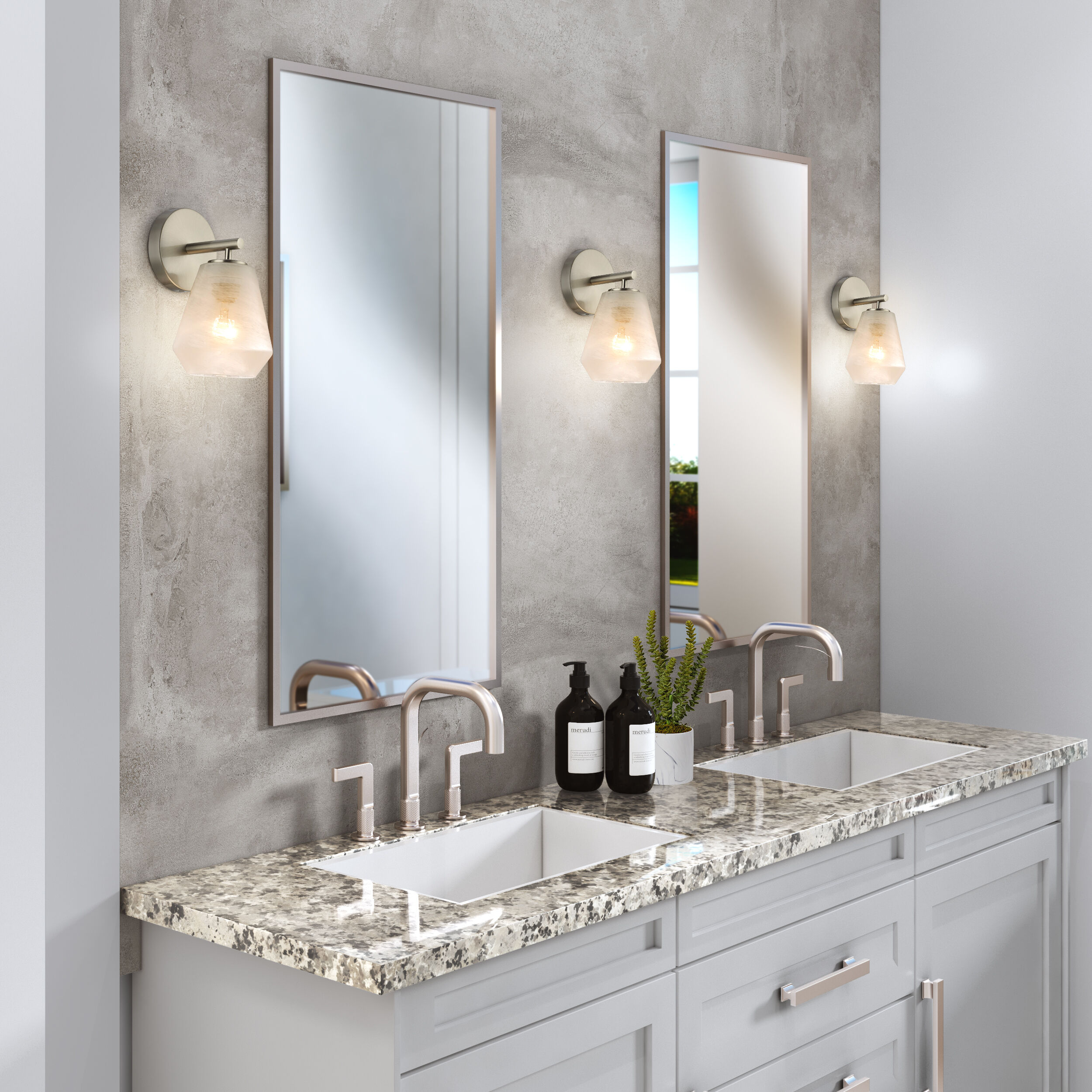 Brooke Wall Sconce Wall Light in Brushed Nickel