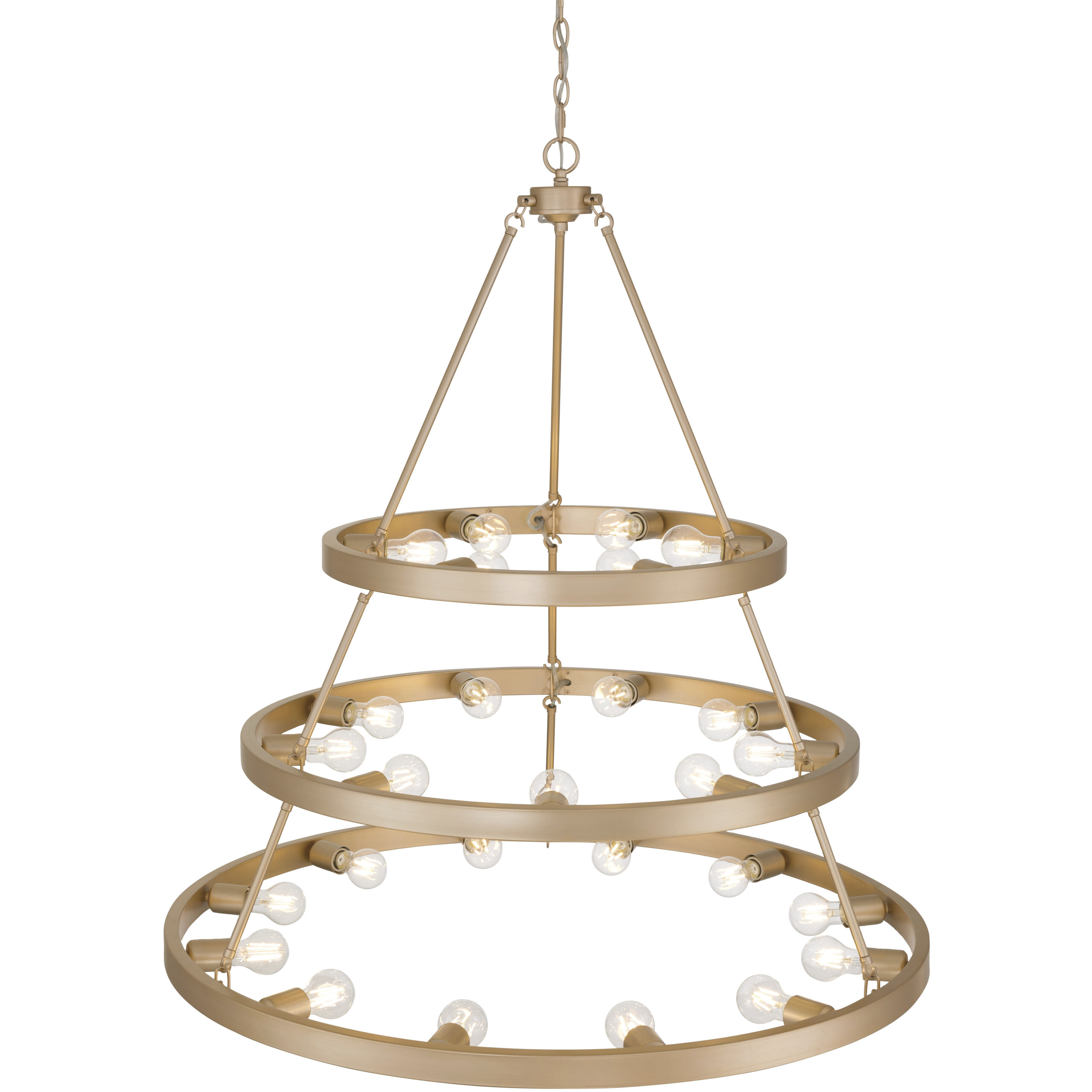 Castile 27 Light 40 inch French Gold Chandelier Ceiling Light