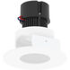 Pearl Bright White Pinhole / Bright White Flange LED Round Adjustable Pinhole Retrofit in 3500K, 4" Retrofit