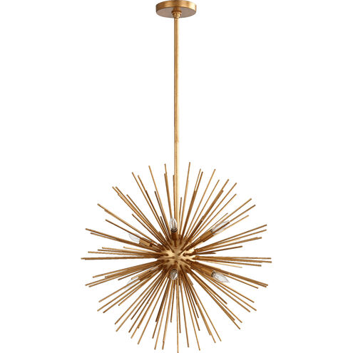 Electra 8 Light 23 inch Gold Leaf Pendant Ceiling Light