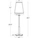 Southern Living Daisy 28.5 inch 60.00 watt Natural Brass Table Lamp Portable Light, Buffet