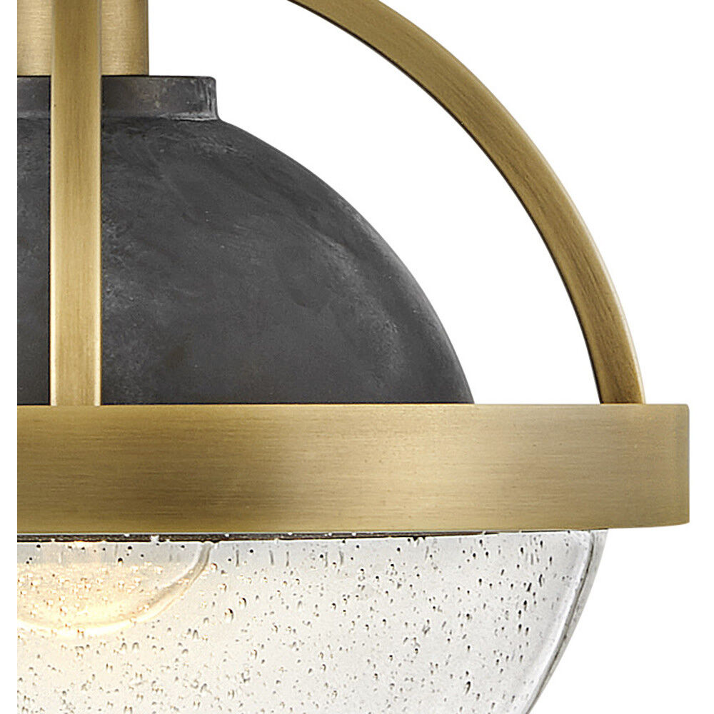 Watson 1 Light 12 inch Heritage Brass with Slate Bronze Indoor Pendant Ceiling Light