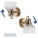 Archie 1 Light 5.75 inch Vintage Brass Bath Vanity Wall Light