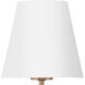 Xavier 6 Light 46 inch Vibrant Gold Linear Chandelier Ceiling Light in Vibrant Gold and White
