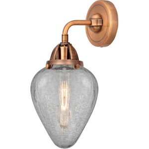 Nouveau 2 Geneseo LED 7 inch Antique Copper Sconce Wall Light