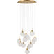 Briselle LED 24 inch Legacy Brass Pendant Ceiling Light