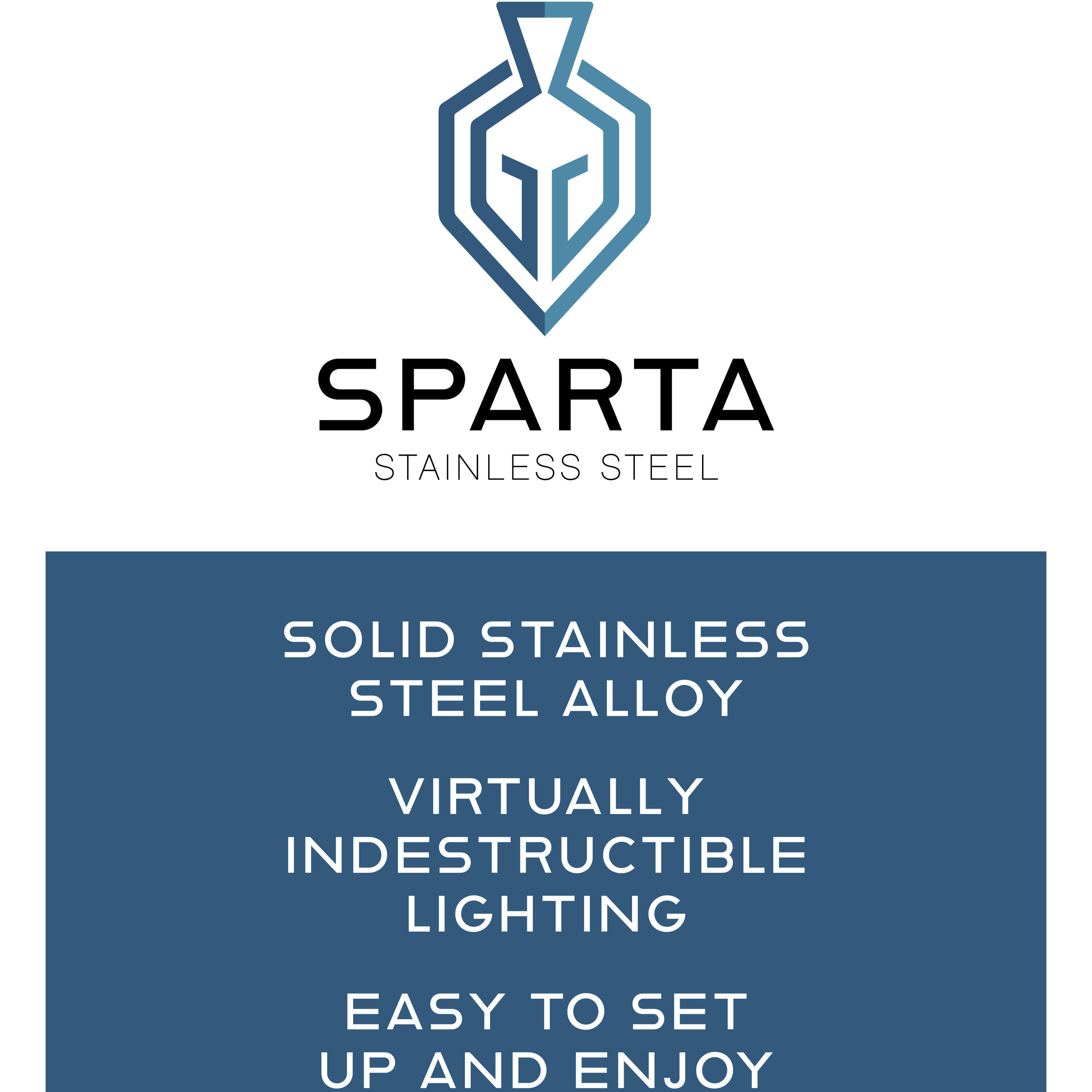 Sparta Dot 12v 2.50 watt Stainless Steel Landscape Button Light, Square