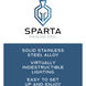 Sparta Dot 12v 2.50 watt Stainless Steel Landscape Button Light, Square