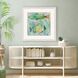 Swim Blue and Green and Multi and Turquoise Framed Art