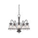 Darby 5 Light 23 inch Weathered Iron Chandelier Ceiling Light