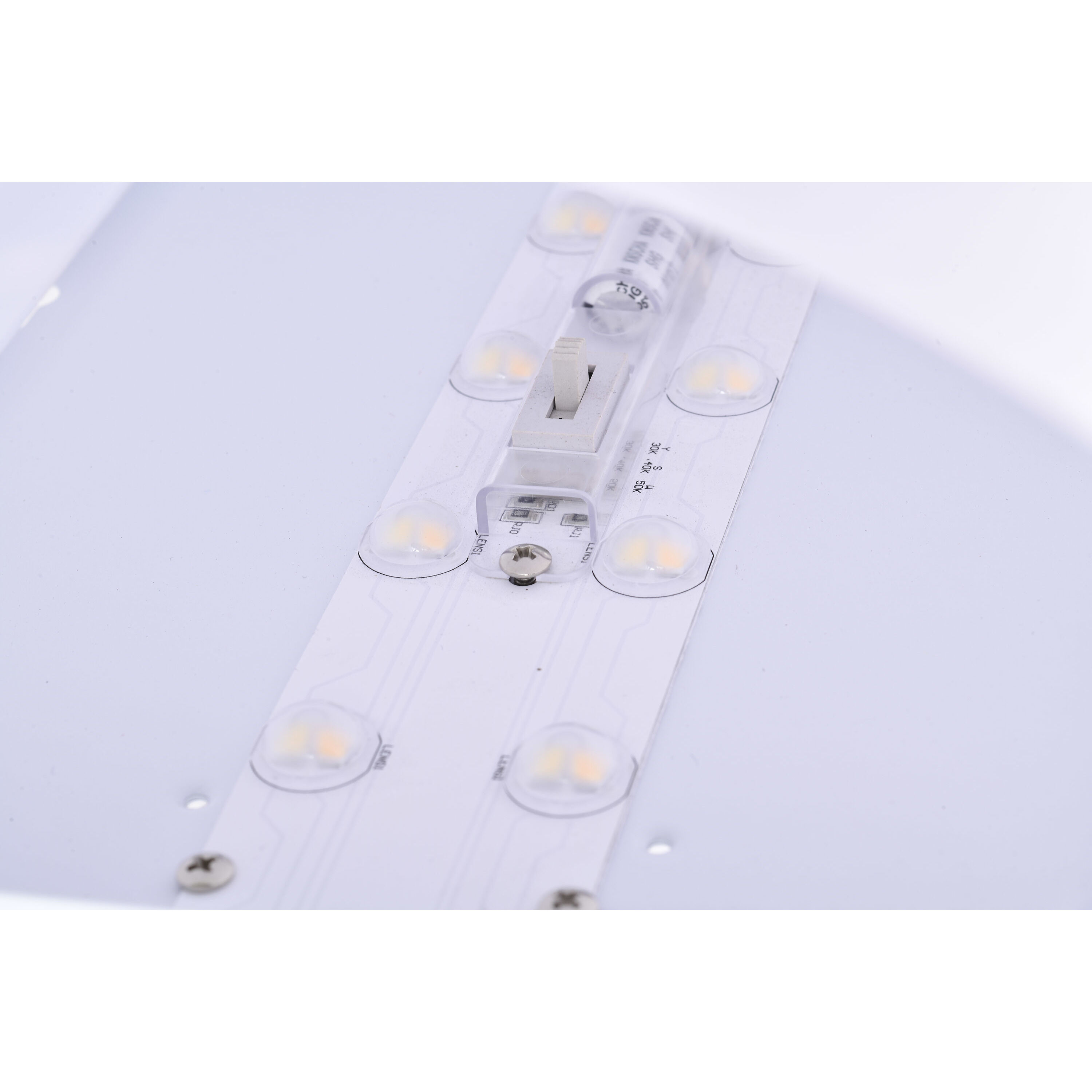 Glamour LED 12 inch Brushed Nickel Linear Flush Ceiling Light