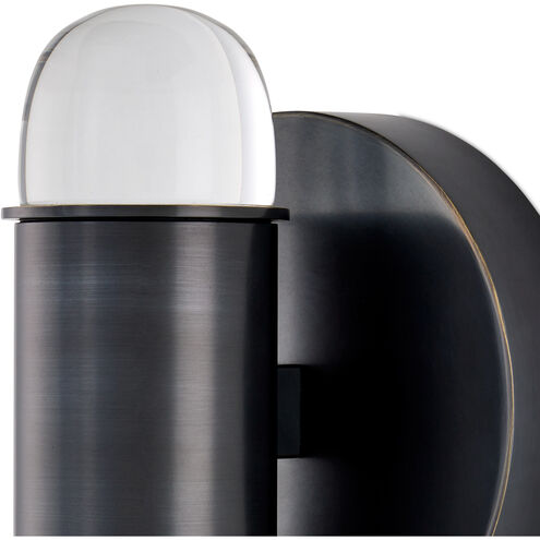 Capsule 2 Light 7.5 inch Oil Rubbed Bronze/Clear Wall Sconce Wall Light
