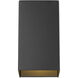 Nolan 1 Light 10 inch Matte Black Exterior Wall Mount