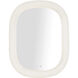 Float 37.13 X 28.75 inch White Wall Mirror