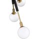 Ambience 4 Light 24.4 inch Black and Brass Pendant Ceiling Light