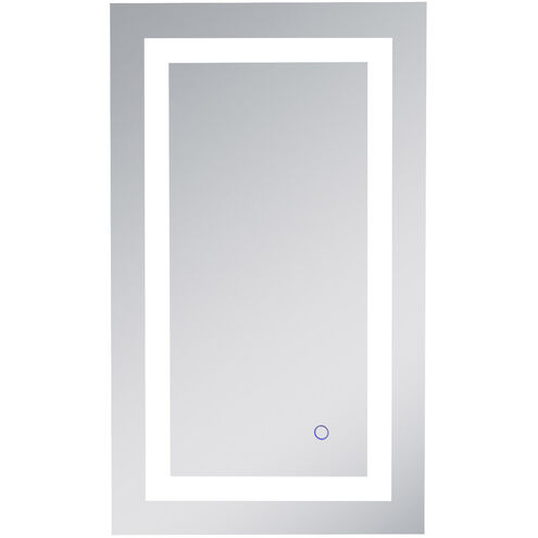 Helios 30 X 18 inch Silver Lighted Wall Mirror