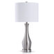 Steel 31 inch 150.00 watt Brushed Steel Table Lamp Portable Light