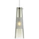 Sean Lavin Bonn 1 Light 12 Satin Nickel Low-Voltage Pendant Ceiling Light in Incandescent, MonoRail, Smoke Glass