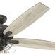 Dondra 60 inch Noble Bronze with Warm Grey Oak Blades Ceiling Fan