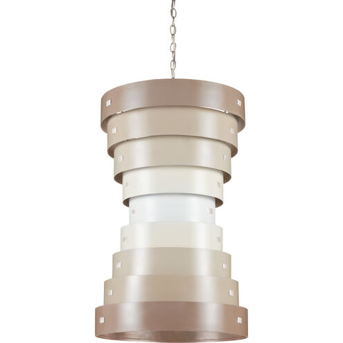 Graduation 6 Light 20 inch Taupe/Champagne Chandelier Ceiling Light, Small