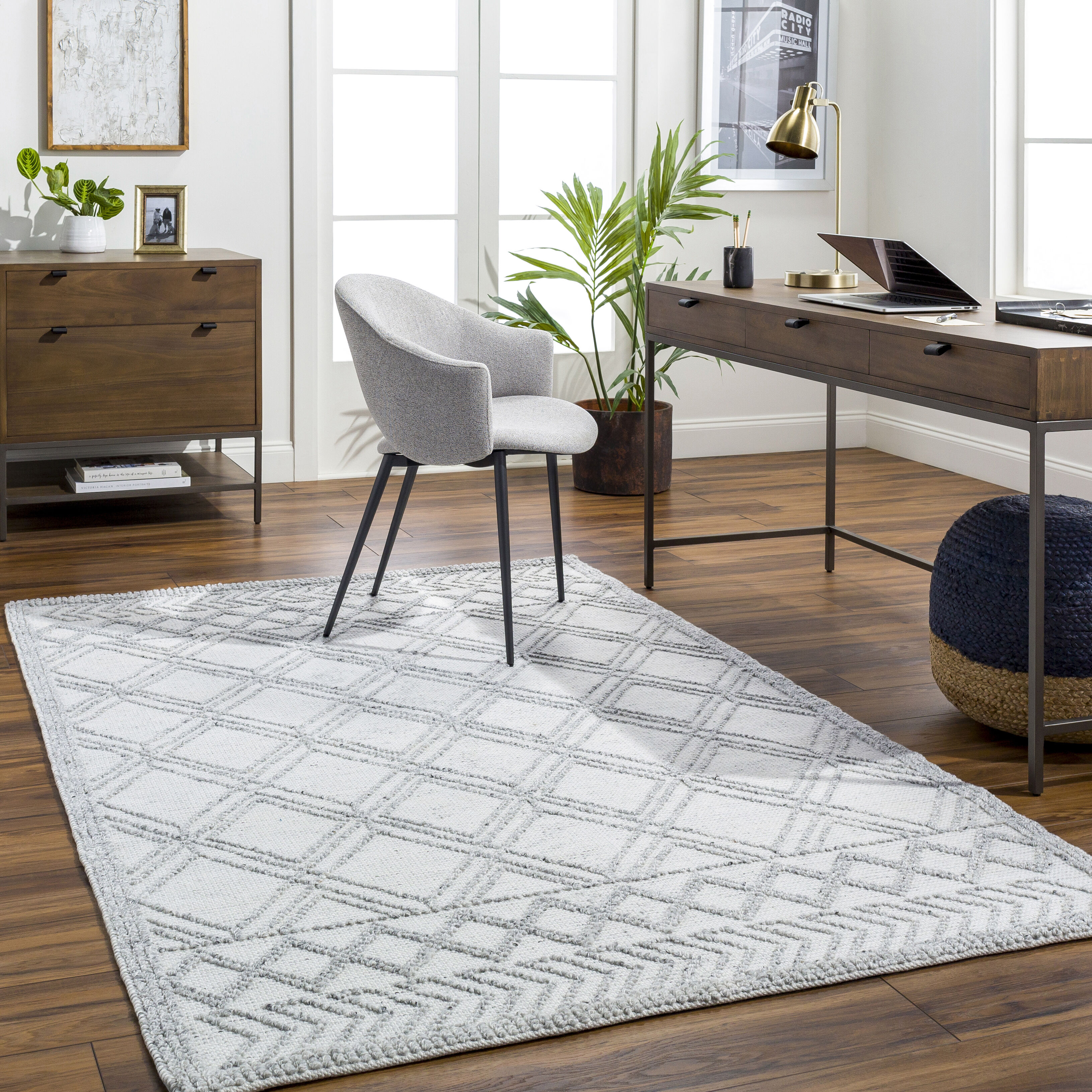 Napoli 144 X 108 inch White Rug, Rectangle