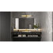Talbott LED 32 inch Brushed Gold Bath Light Wall Light, Large