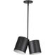 Keiko 2 Light 6 inch Black Pendant Ceiling Light