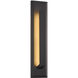 Zurich 21 inch Matte Black Outdoor Wall Sconce in 3.5" D x 4.5" W x 21" H, EVOLV