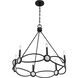 Minette 6 Light 28 inch Matte Black Chandelier Ceiling Light