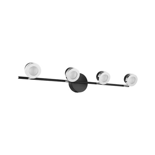 Mingo 4 Light 120 Black and Chrome Track Light Ceiling Light