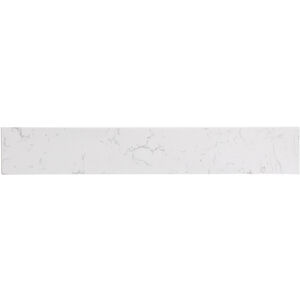 Backsplash 24 X 1 X 4 inch Calacatta White Bathroom Vanity Backsplash