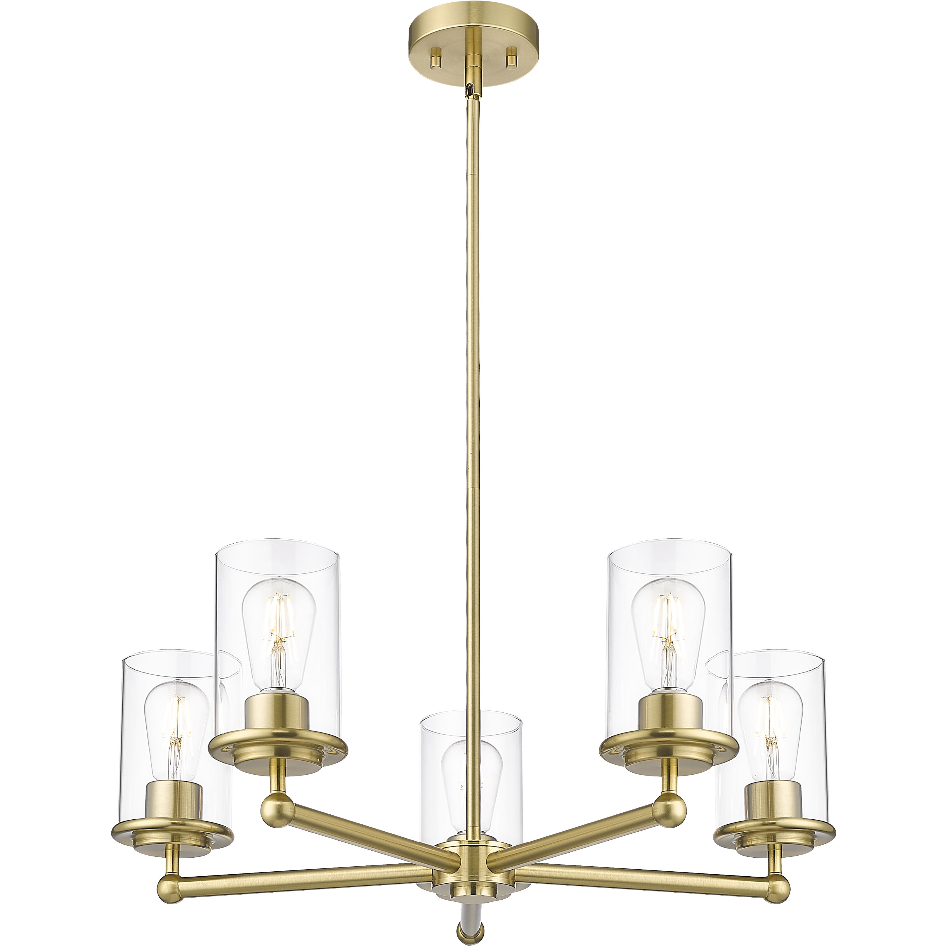Thayer 5 Light 26 inch Luxe Gold Chandelier Ceiling Light