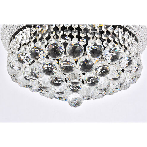 Primo 8 Light 16 inch Black and Clear Flush Mount Ceiling Light