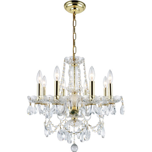 Princeton 8 Light 20 inch Gold Dining Chandelier Ceiling Light