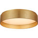 Shaw LED 14 inch Gild Flush Mount Ceiling Light, Medium