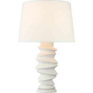 Julie Neill Karissa 28.75 inch 15 watt Plaster White Table Lamp Portable Light, Medium