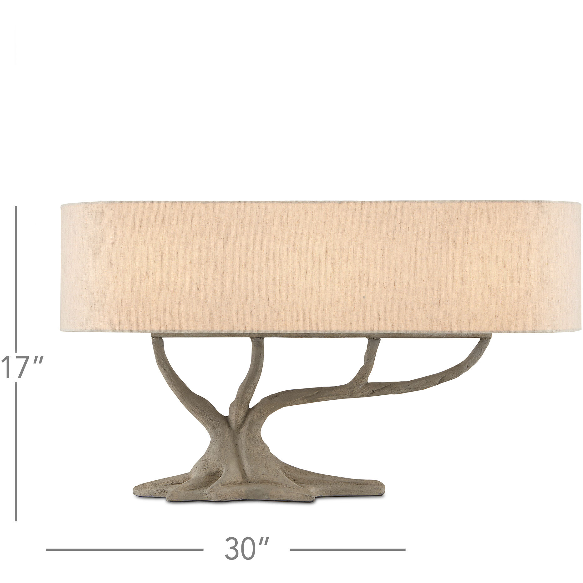 Cotswold 17 inch 40 watt Concrete Table Lamp Portable Light