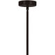 Kiera 4 Light 10 inch Chocolate Down Mini Pendant Ceiling Light