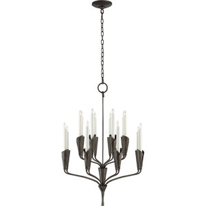 Chapman & Myers Aiden 16 Light 24.75 inch Aged Iron Chandelier Ceiling Light, Small
