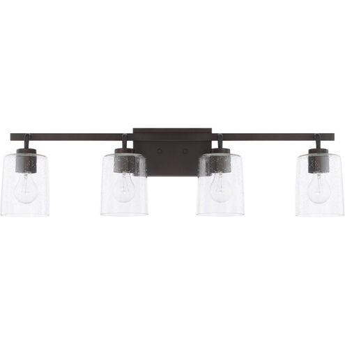 Greyson 4 Light 34 inch Bronze Vanity Light Wall Light