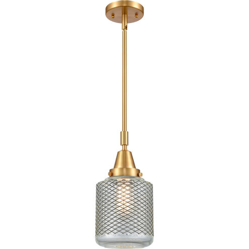 Franklin Restoration Stanton LED 6 inch Satin Gold Mini Pendant Ceiling Light