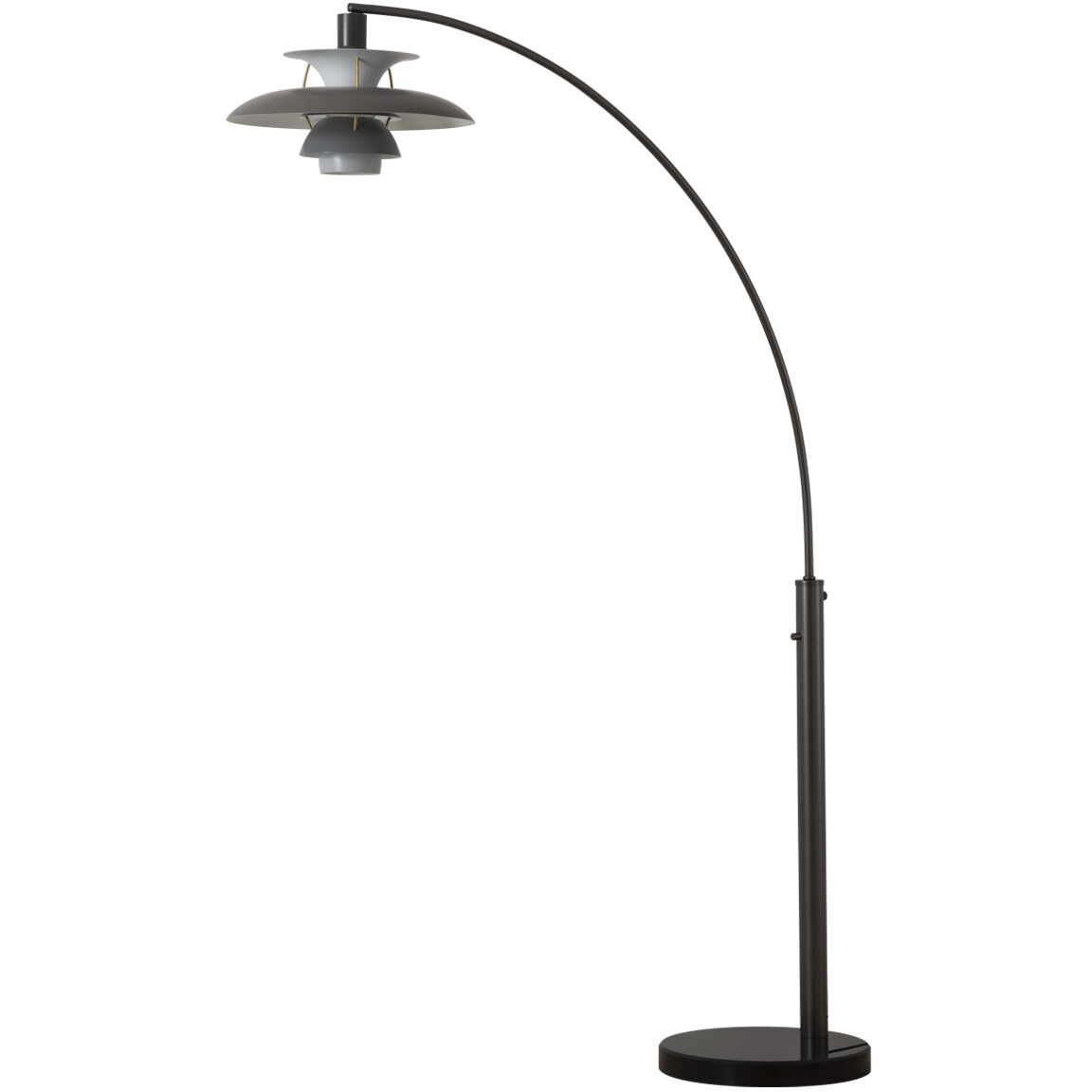 Palm Springs 87 inch 100.00 watt Gunmetal and Black Arc Floor Lamp Portable Light