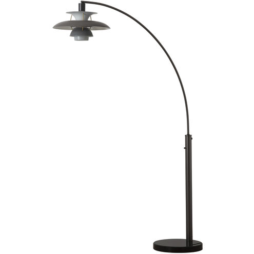 Palm Springs 87 inch 100.00 watt Gunmetal and Black Arc Floor Lamp Portable Light