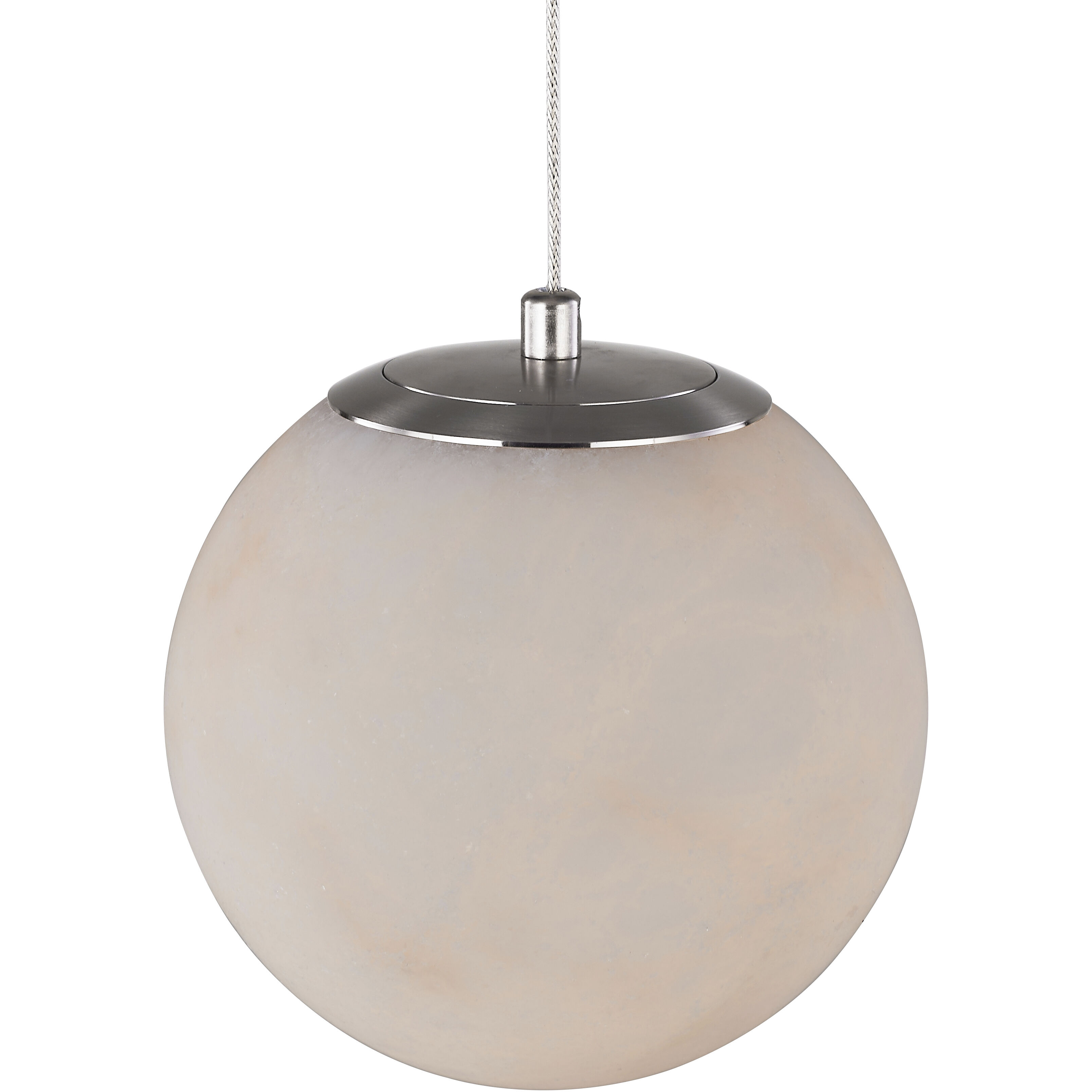 Stone LED 6 inch Brushed Nickel Pendant Ceiling Light
