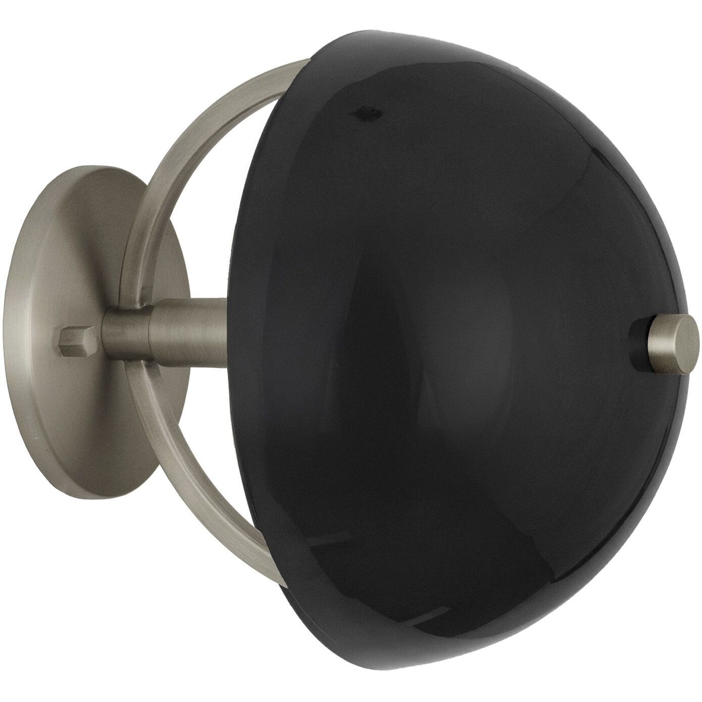 Mavisten Edition Copernica Wallchiere Wall Light in Polished Nickel, Pewter, Piano Black